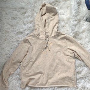 Gymshark open back hoodie, oatmeal small NWT